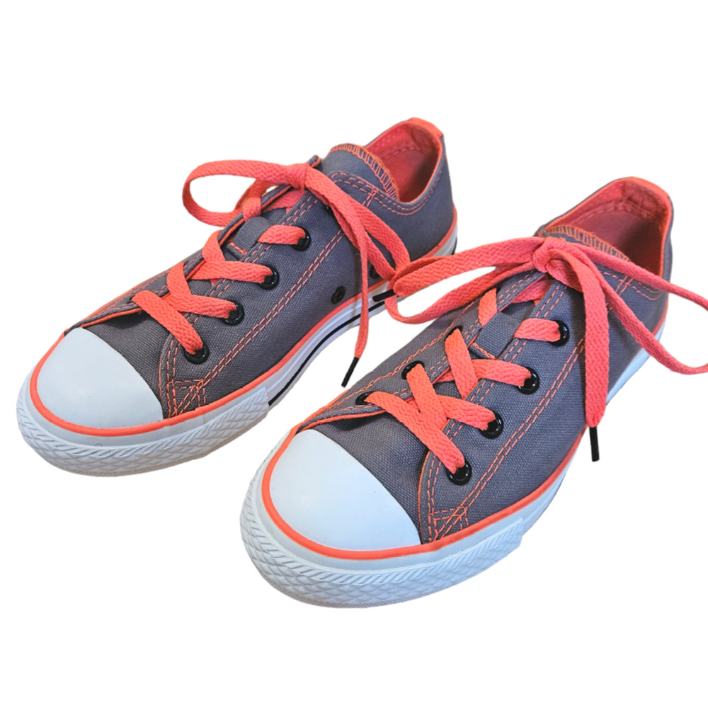 Converse Chuck Taylor All Star Double Tongue Neon Animal Print Junior Size 2